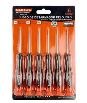 Jgo Destornillador Relojero 6pcs Makawa